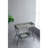 32X15x31" Maggie Galvanized Tray Table Accent Table