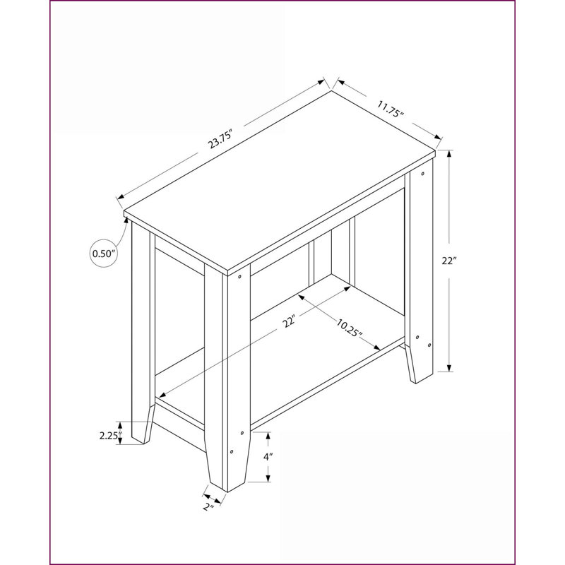 Table basse en stratifié blanc pour le salon et amp; Table de chevet pour chambre à coucher à deux niveaux