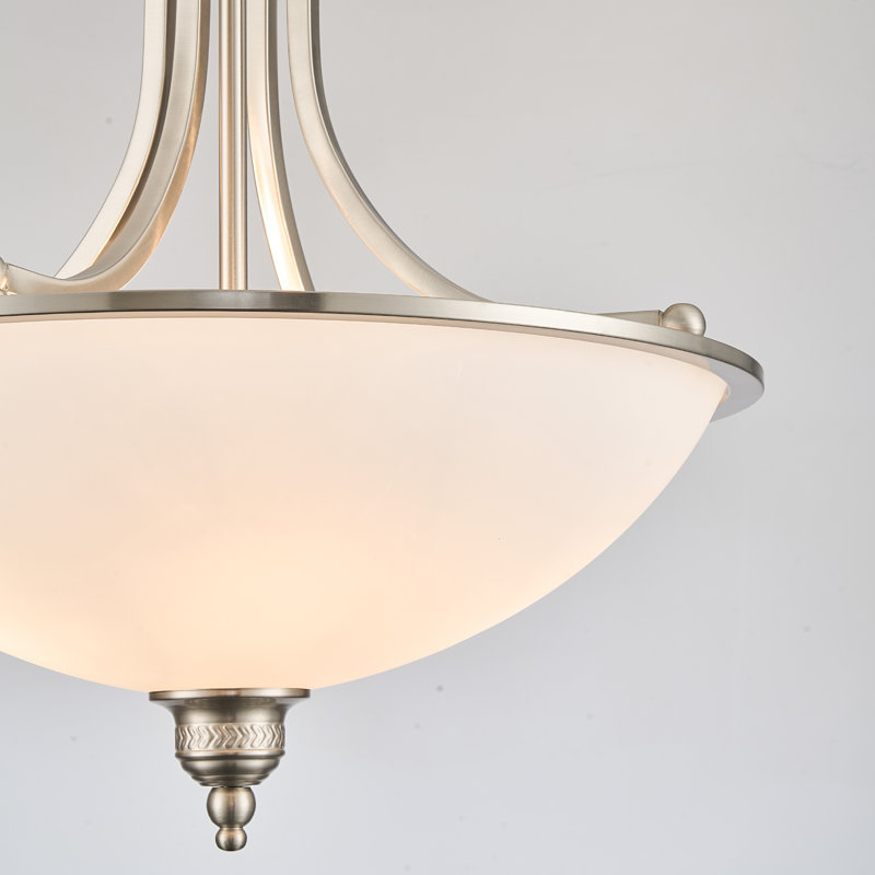 Lustre à 4 lumières à intensité variable, Brushed Nickel