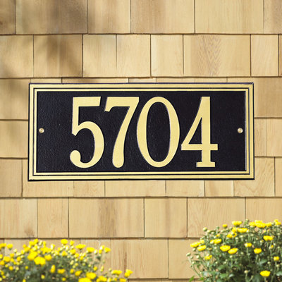 Double Line 1-Line Wall Address Plaque