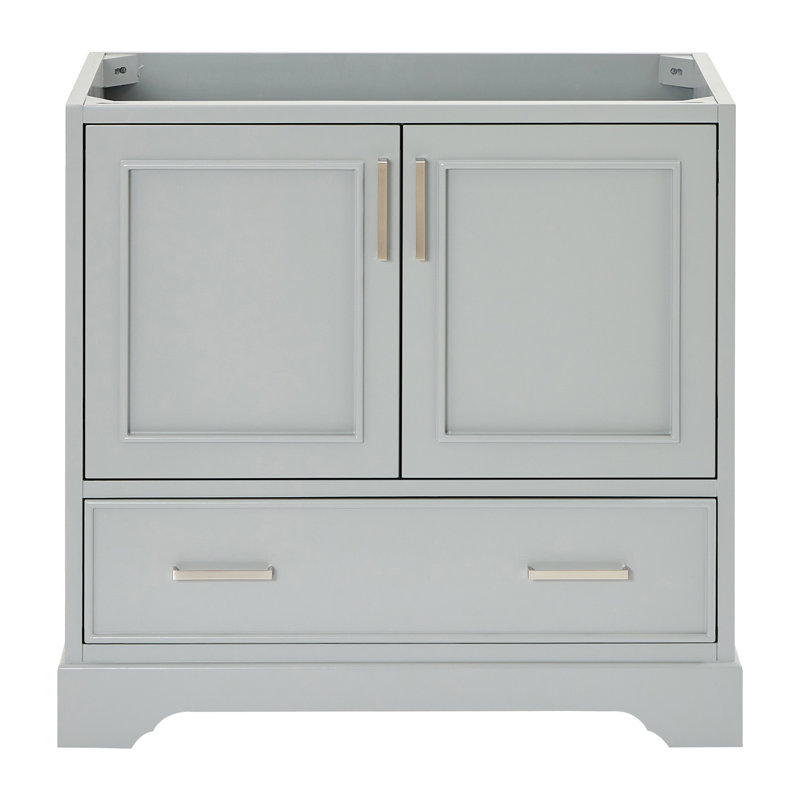 Stafford 36.75'' W Single Bathroom Vanity Base, Gray