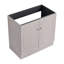 Meuble-lavabo autoportant et 3 portes d'armoire et lavabo, meuble-lavabo de salle de bain-113448758