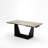 35.43 " Extendable Rectangular with Steel Base Dining Table