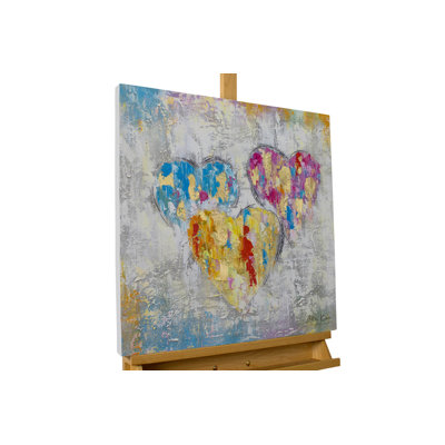 A heart's desire, hand -painted acrylic painting