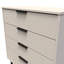 Turah 4 Drawer Chest (Ready Assembled)-412658738