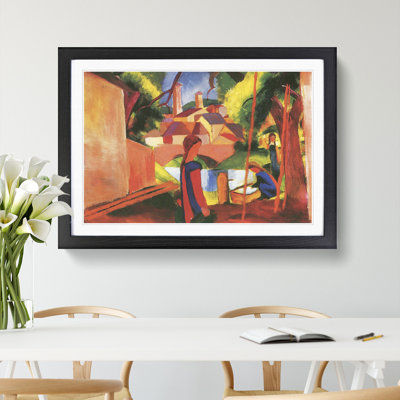 Walking to Town by August Macke - Picture Frame Painting