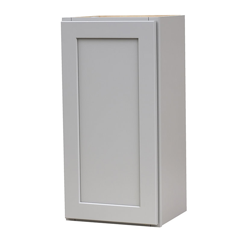 Hallatrow Gray Shaker Wall Cabinet, 30" H x 18" W x 12" D