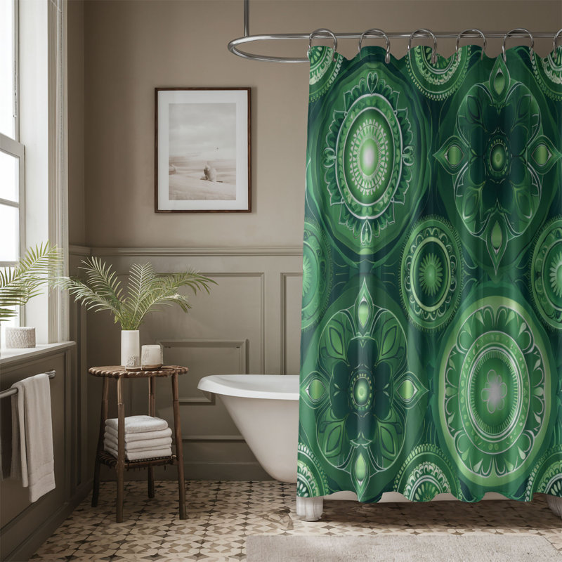 Bohemian Elements - Rideau de douche Premium, H 74 po x l 71 po