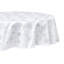 PVC Tablecloth Set of 2 - Joyful Holiday Expressions Gold & Silver Blizzard Table Design, 70in Round