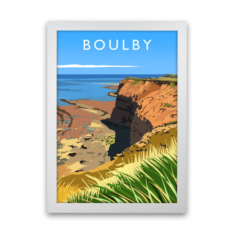 Boulby Portrait - Print, White Framed, 46cm H x 34cm W x 3cm D