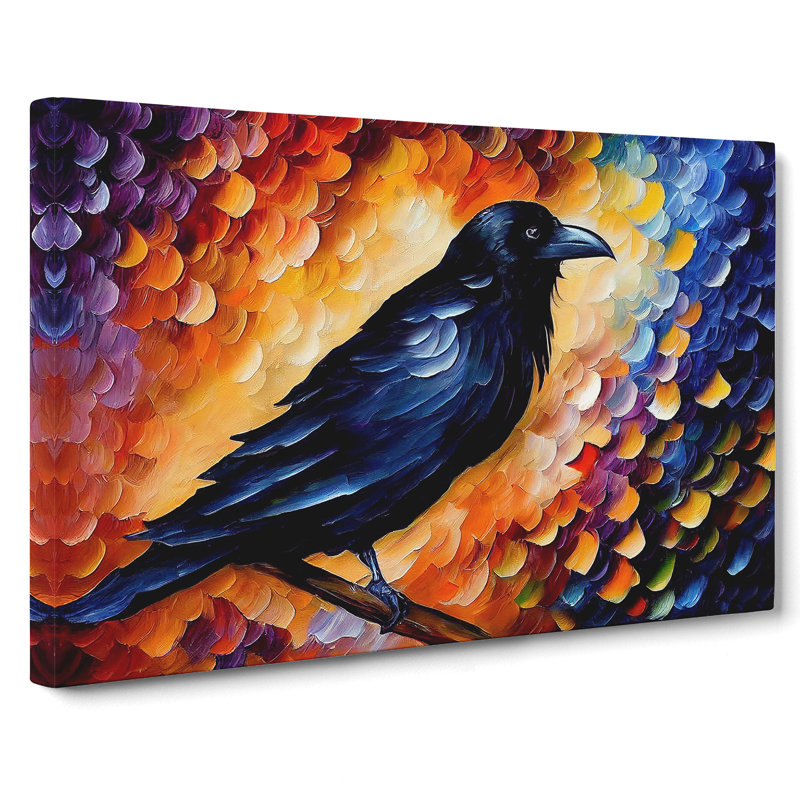 Raven Bird Vol.3 Abstract - Wrapped Canvas