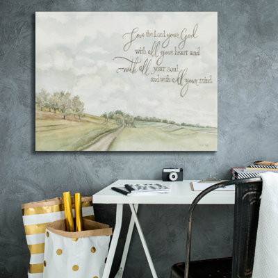  'Love The Lord' by Cindy Jacobs Canvas Wall Art, 34" x 26"
