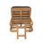 Outdoor Acacia Chaise Lounge With Adjustable Positions And Weather-Resistant Cushions For Patio Comfort