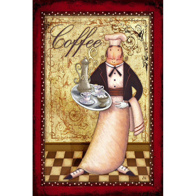 Chefs Bon Appetit I by Viv Eisner - No Frame Painting on Canvas, 46cm H x 30cm W