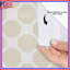 Rideaux de douche beige à motif octogonal extra longs-221005136
