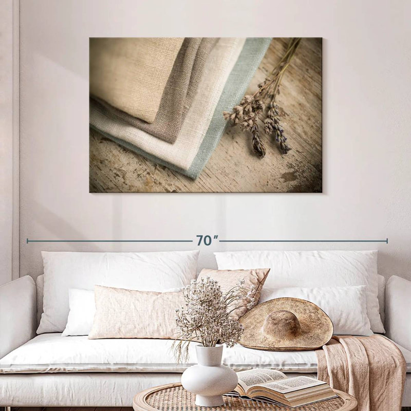 Senne Neutral Colored Fabrics, 30" H x 45" W