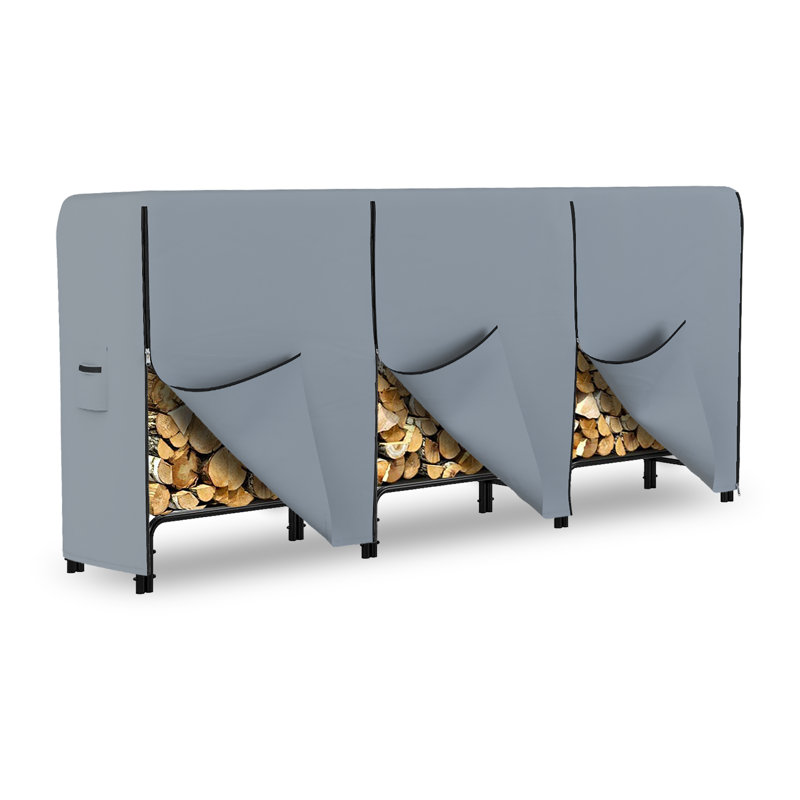 Housse de protection pour bois d'extérieur Kian, gris