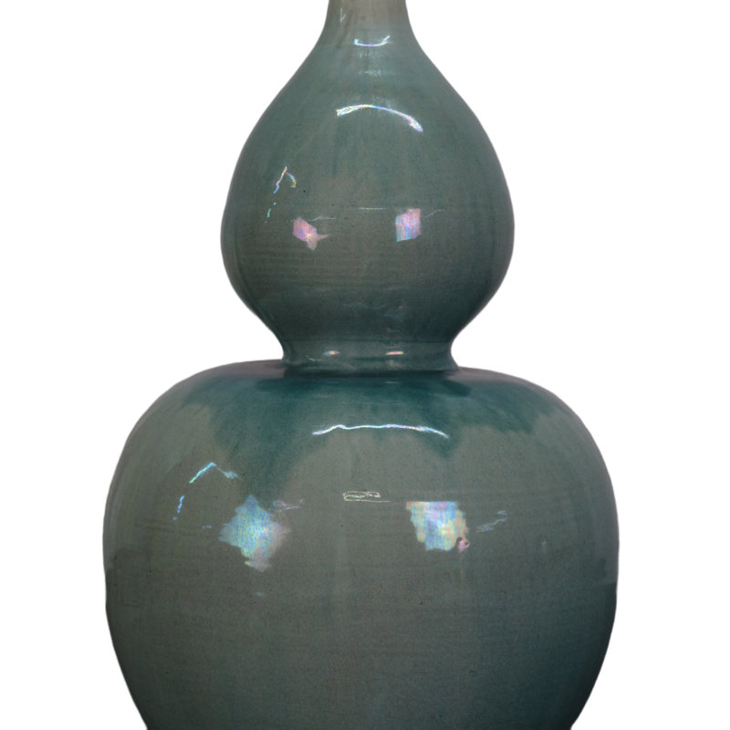 Asian Classic Handmade Table Vase, Turquoise