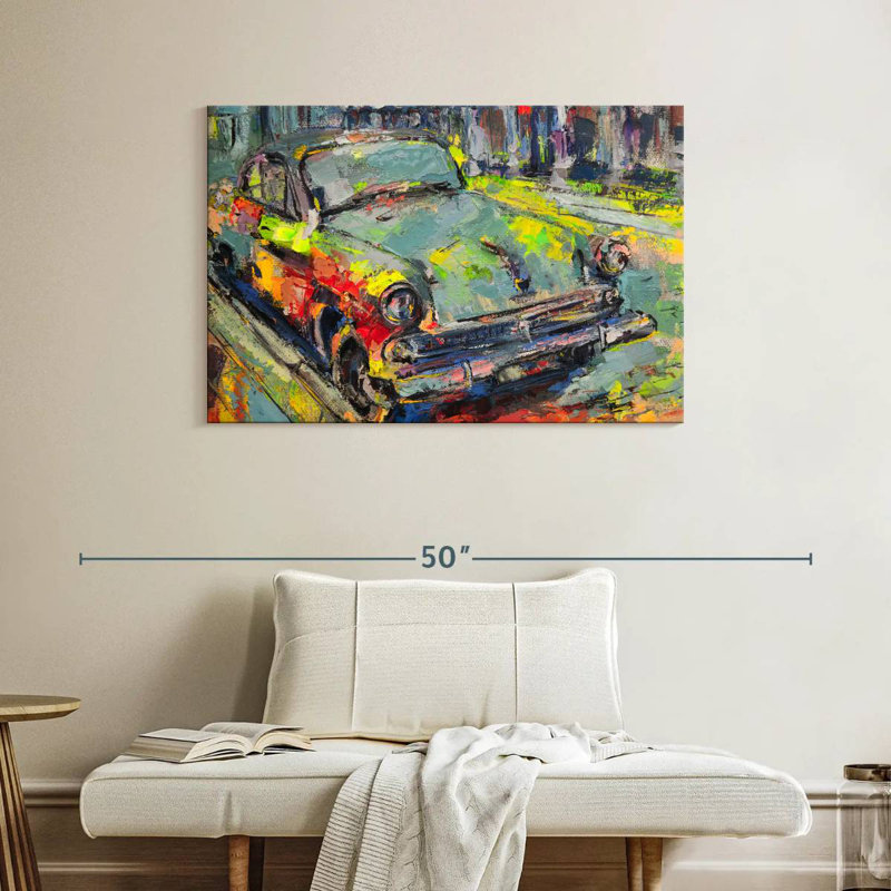 Mehar Abstract Car, 26" H x 39" W