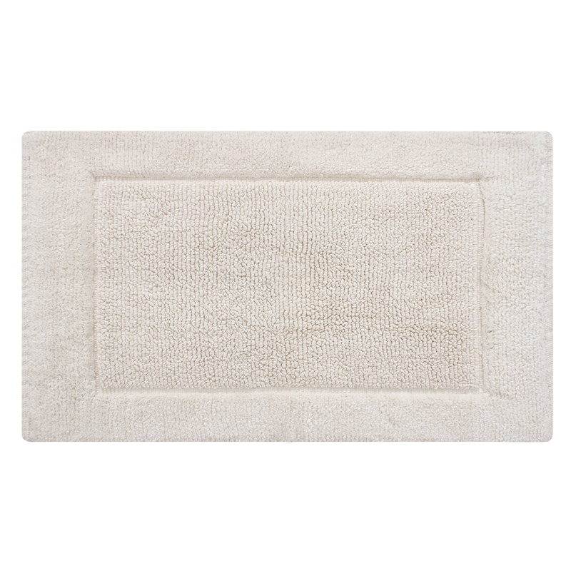 Levaughn Cotton Blend Bath Mat, Cream