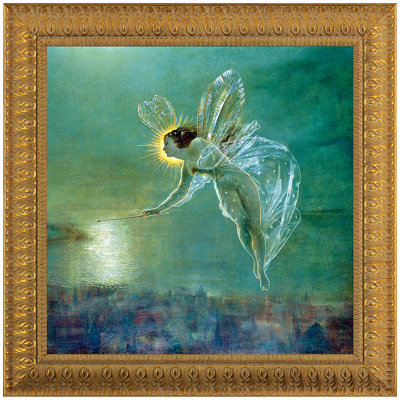 «Spirit of the Night, 1879» par Grimshaw, reproduction d'art encadrée