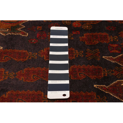 Tapis bleu marine Teimani 3 pi 7 po x 6 pi 3 po