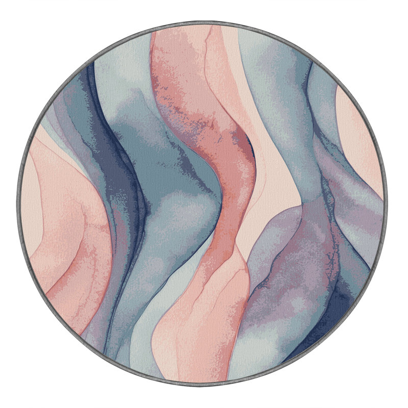 Velvet Streams Rug, Round 6'