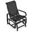 Fauteuil de patio moderne à structure en acier avec glissement fluide, idéal pour les jardins et les balcons-2061469428