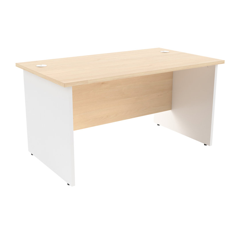 Solid Wood Desk, 73cm H x 180cm W x 60cm D, Oak