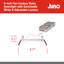 Plafonnier encastré sans cadre Juno, style plat