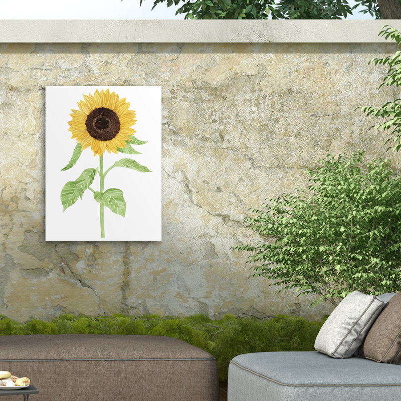 Toile de tournesol Sarah Frances, H 19 po x l 14 po