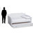 Isola Full Size Daybed with Trundle in White Finish, 41.79'' H X 78.14'' L X 55.81'' W-1707665762