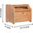 Bread Box, Solid Wood Oak Bread Box for Kitchen Countertop, Double Layer Bread Container for Bread Storage, Large Capacity Breadbox with Clear Window, Pre-assembled-1842991407