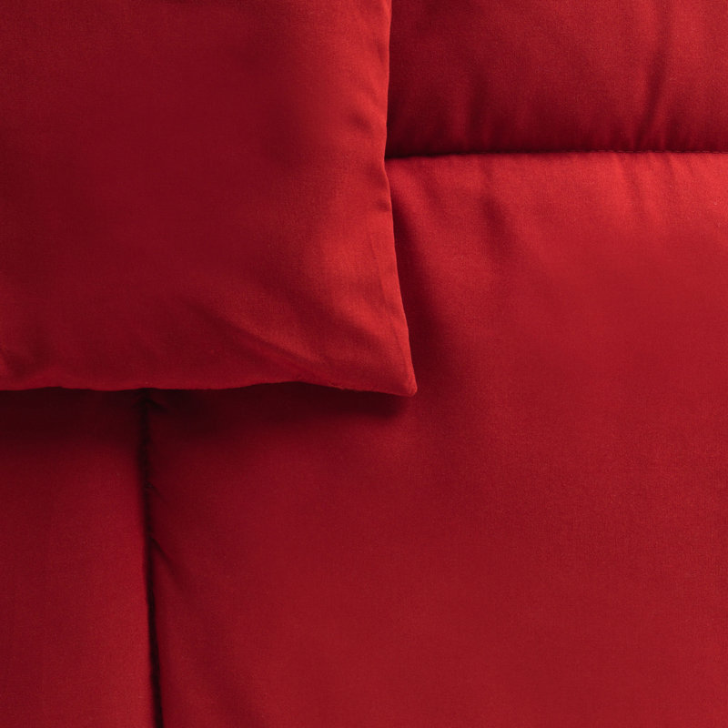 Édredon en duvet synthétique hypoallergénique toutes saisons, Édredon simple, gris