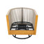 Ensemble de conversation en bois d'acacia et corde d'appoint Gladwin-124882483