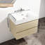 Meuble-lavabo mural moderne 30 po avec lavabo en résine et 2 tiroirs à fermeture en douceur, chêne 30 po, lavabo, moderne, enchanteur-220797675-220797672