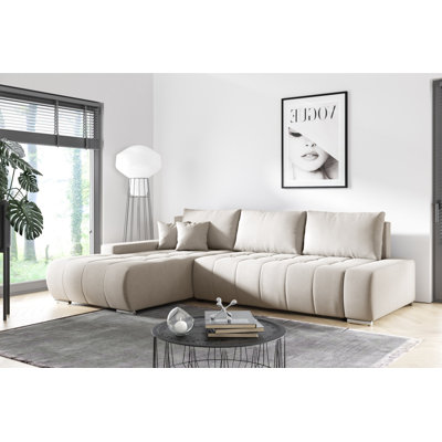 Asaan 3 Seater Velvet Sofa & Chaise