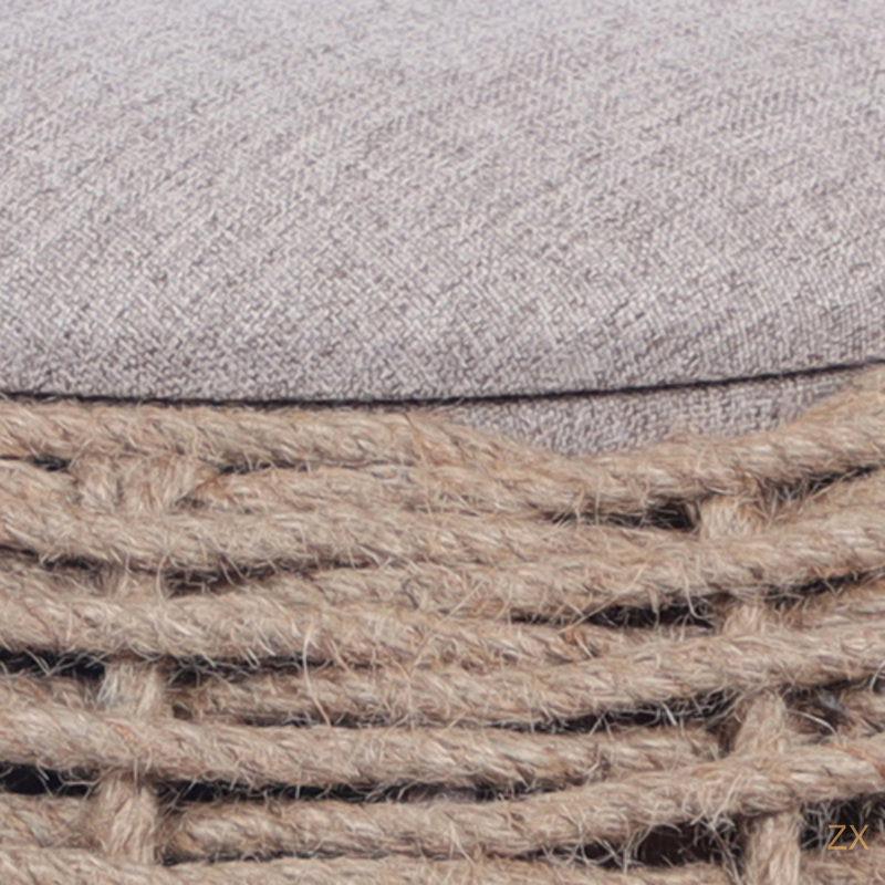 Woven Ottoman With Storage