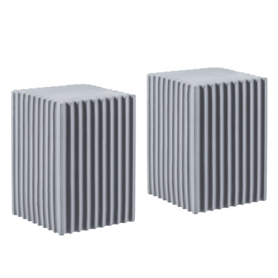 2-Piece Concrete Decorative Book Ends