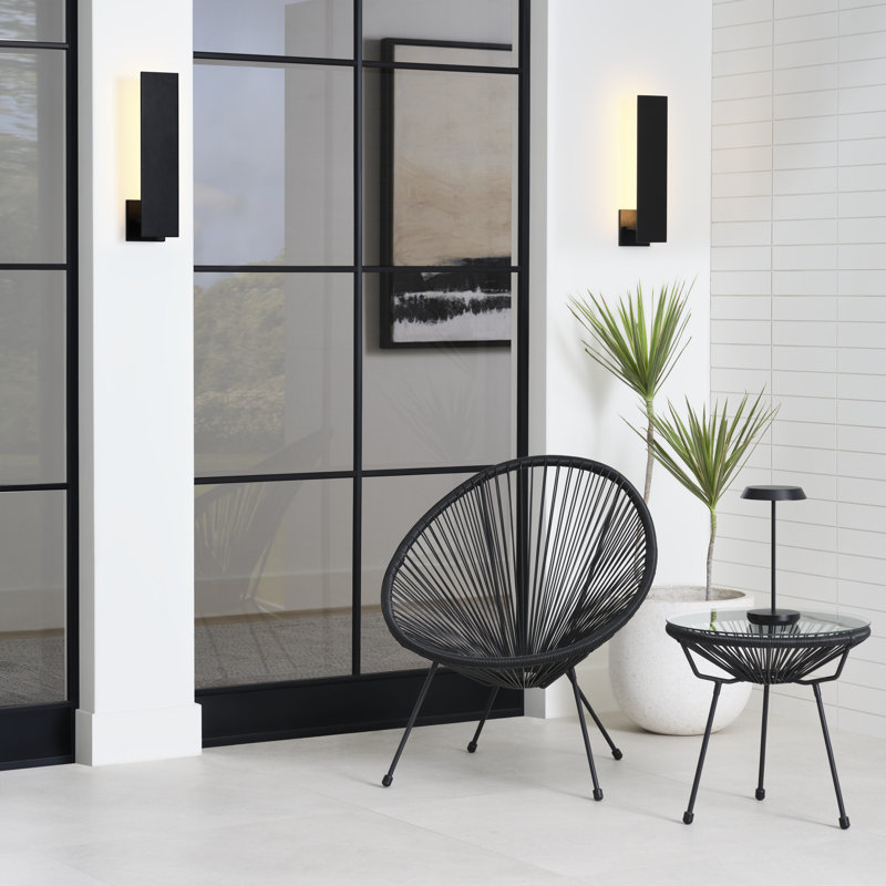 Angolo LED Outdoor Wall Lantern, 18.3" H x 3.8" W x 4.5" D