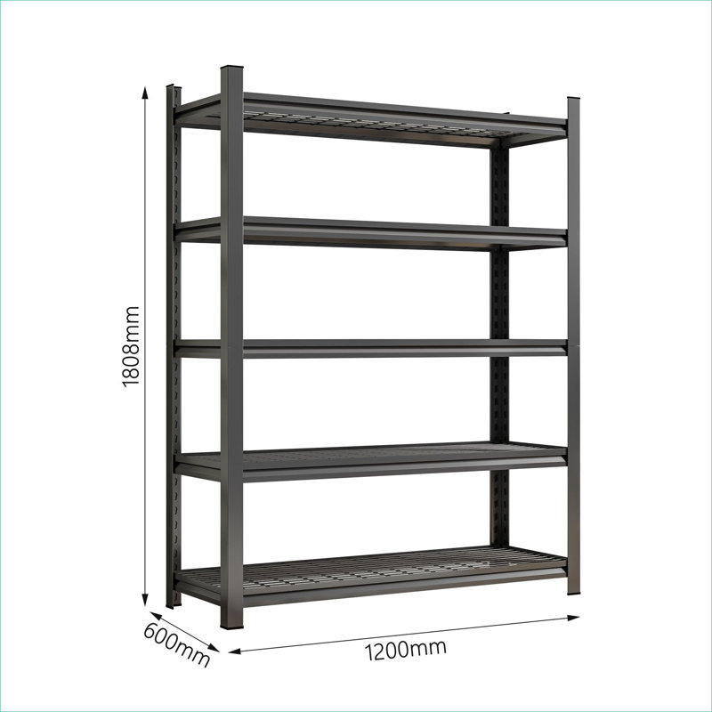 Étagère de rangement robuste à 5 niveaux