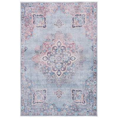 Duilio Oriental Ivory/Blue Area Rug