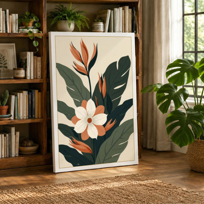 Flowering Study Botanical - Wrapped Canvas