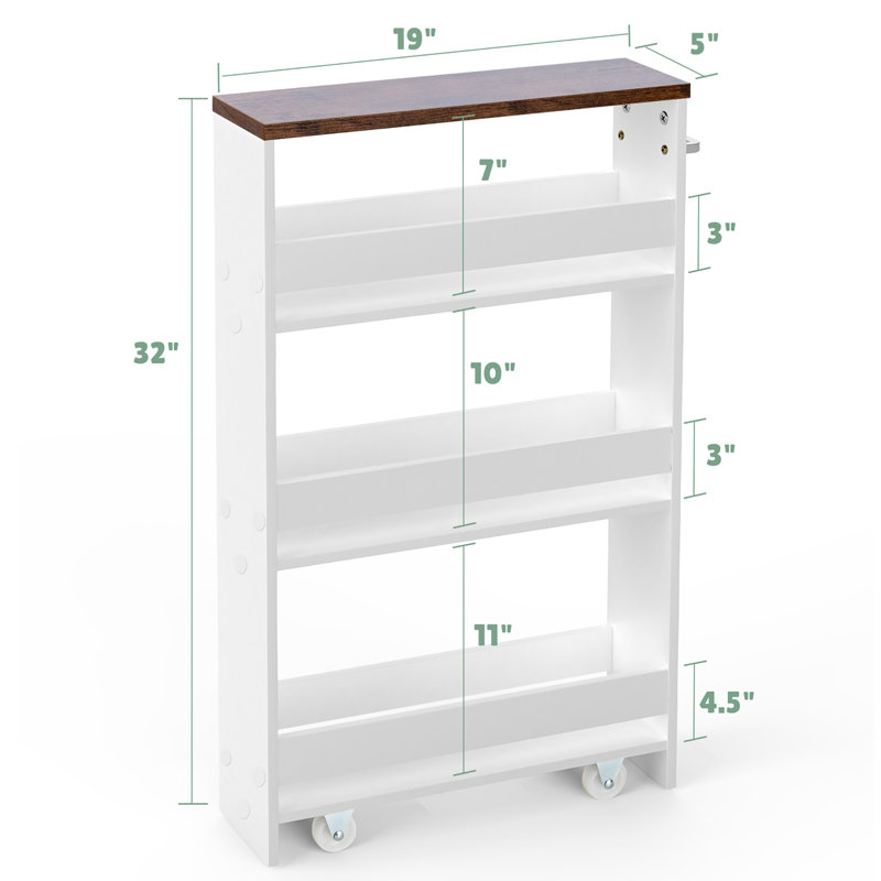 32'' H x 19'' W Utility Cart with Wheels
