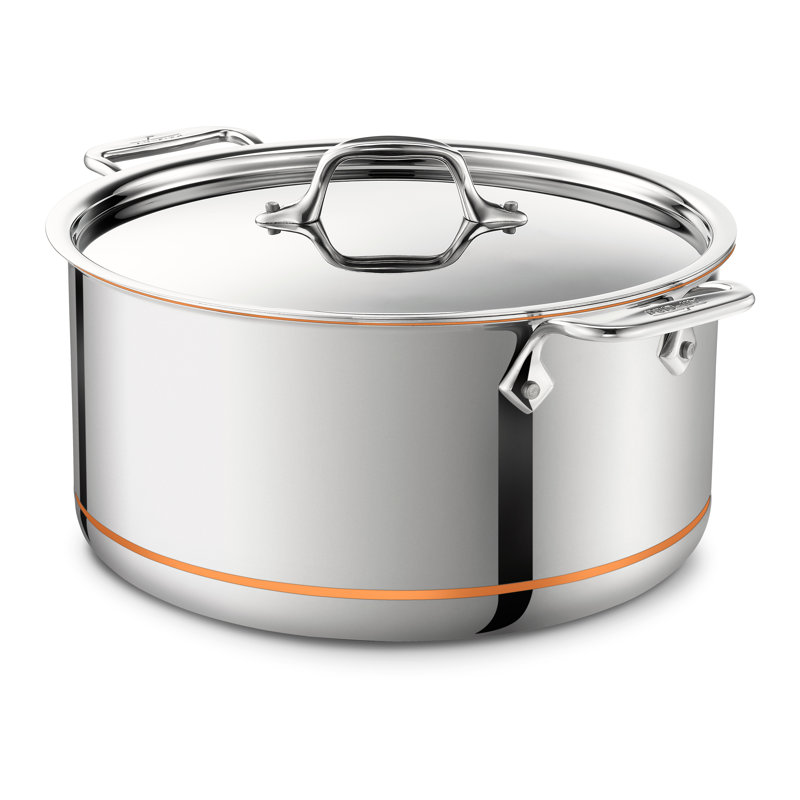 8-Quart Stainless Steel and Copper Core Stock Pot