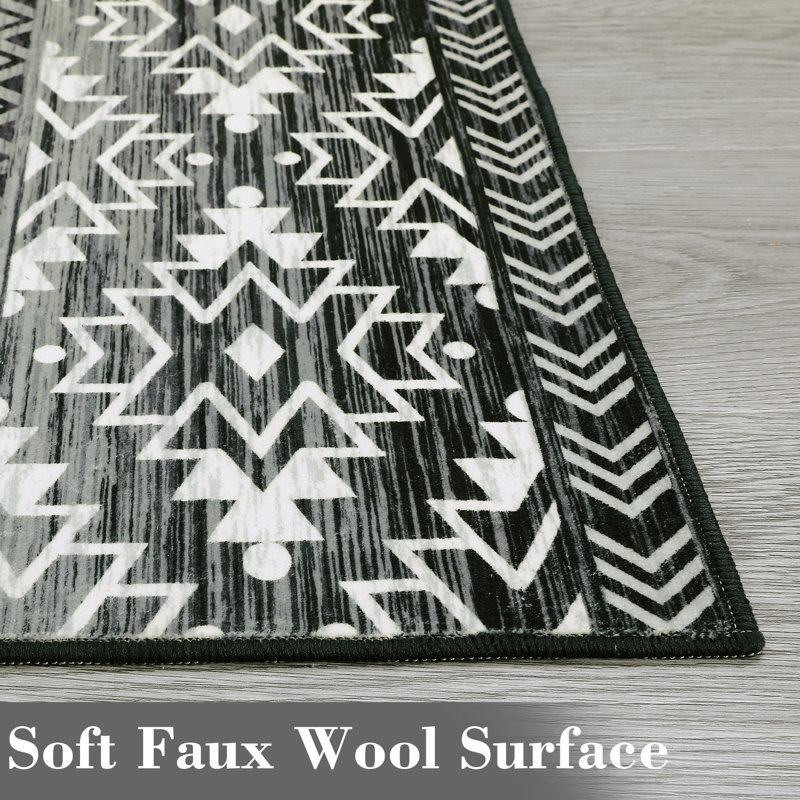 Tapis Kamori avec envers antidérapant, Rectangle 5 pi x 7 pi