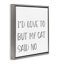 «My Cat Said No Froater Floater», art mural sur toile par SD graphiques Studio-189436116-193198780