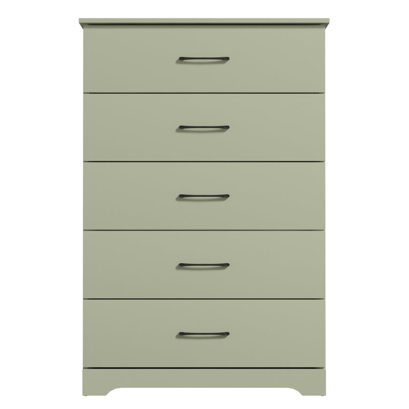 Arkia 5 Drawer 31.5" W Dresser, Green