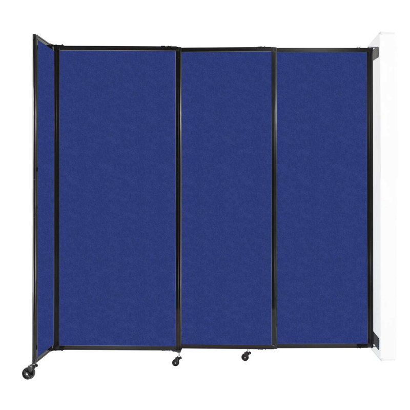 Cloison portative Soundsorb, H 82 po x l 86 po x P 26 po, Bleu