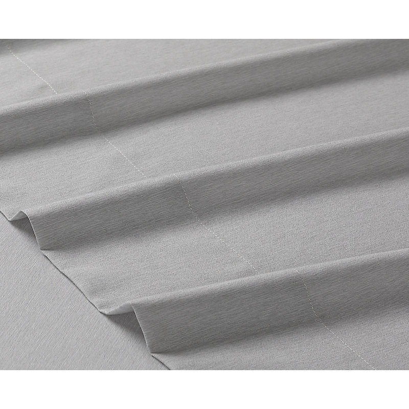 Ensemble de draps en micro-fibre, Ensemble de draps pour grand lit + un drap-housse , gris